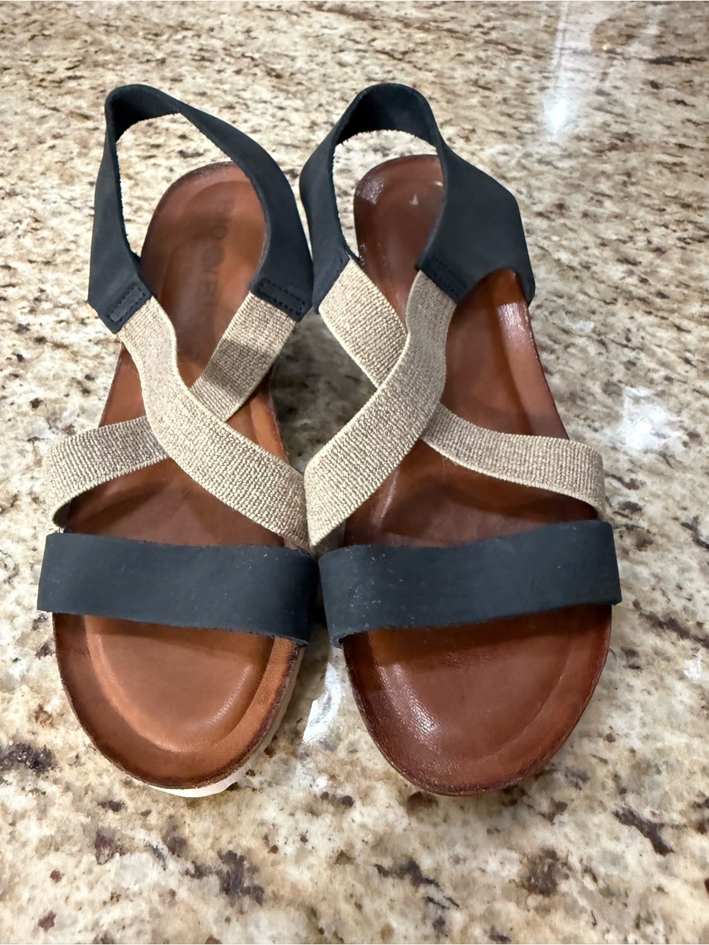 Bio Bio Made in Spain Comfort Sandal Strappy Low Wedge 8